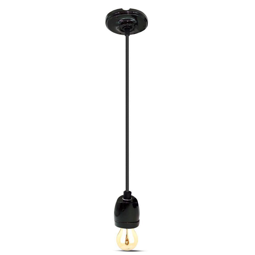 VT-7998 HIGH FREQUENCY PORCELAIN LAMP E27 HOLDER-BLACK