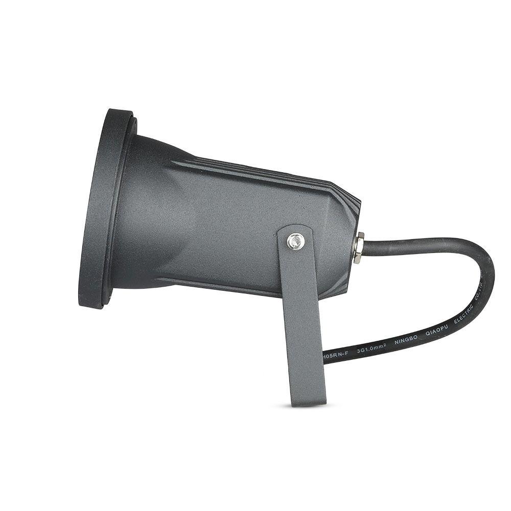 VT-769 GU10 GARDEN SPIKE FITTING,ALUMINUM BODY-BLACK IP44