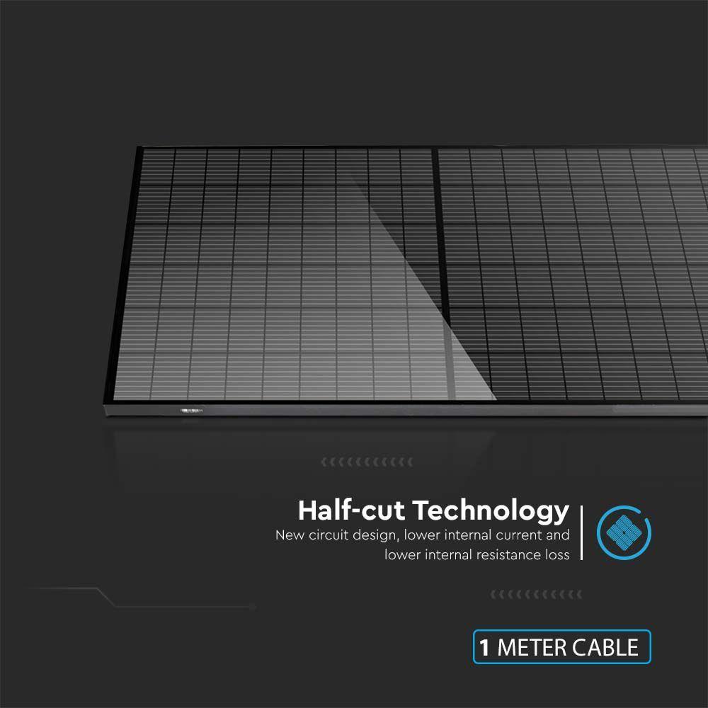 DEDYKOWANY ZESTAW PANELI FOTOWOLTAICZNYCH O MOCY (6,15 kW) PANEL VT-410B O MOCY 410kWP x 15 SZT, MONO KRYSTALICZNY, HALF CUT, W CZARNEJ RAMIE ALUMINIOWEJ, KABEL 100CM 4mm², WYMIARY (D:1722*1134*35MM), VTAC, SKU 11563