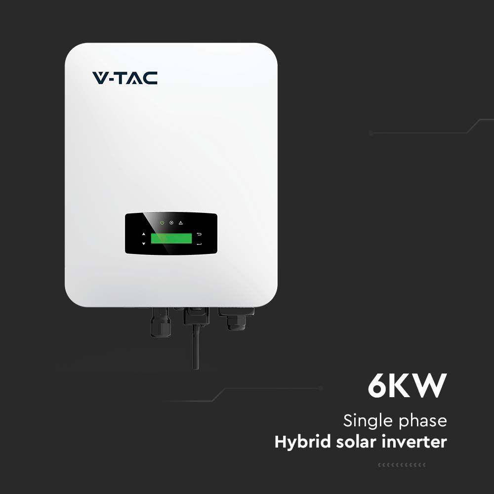 VT-6607106 6KW ON GRID/OFF GRID HYBRID SOLAR INVERTER SINGLE PHASE 5 YRS WTY IP65