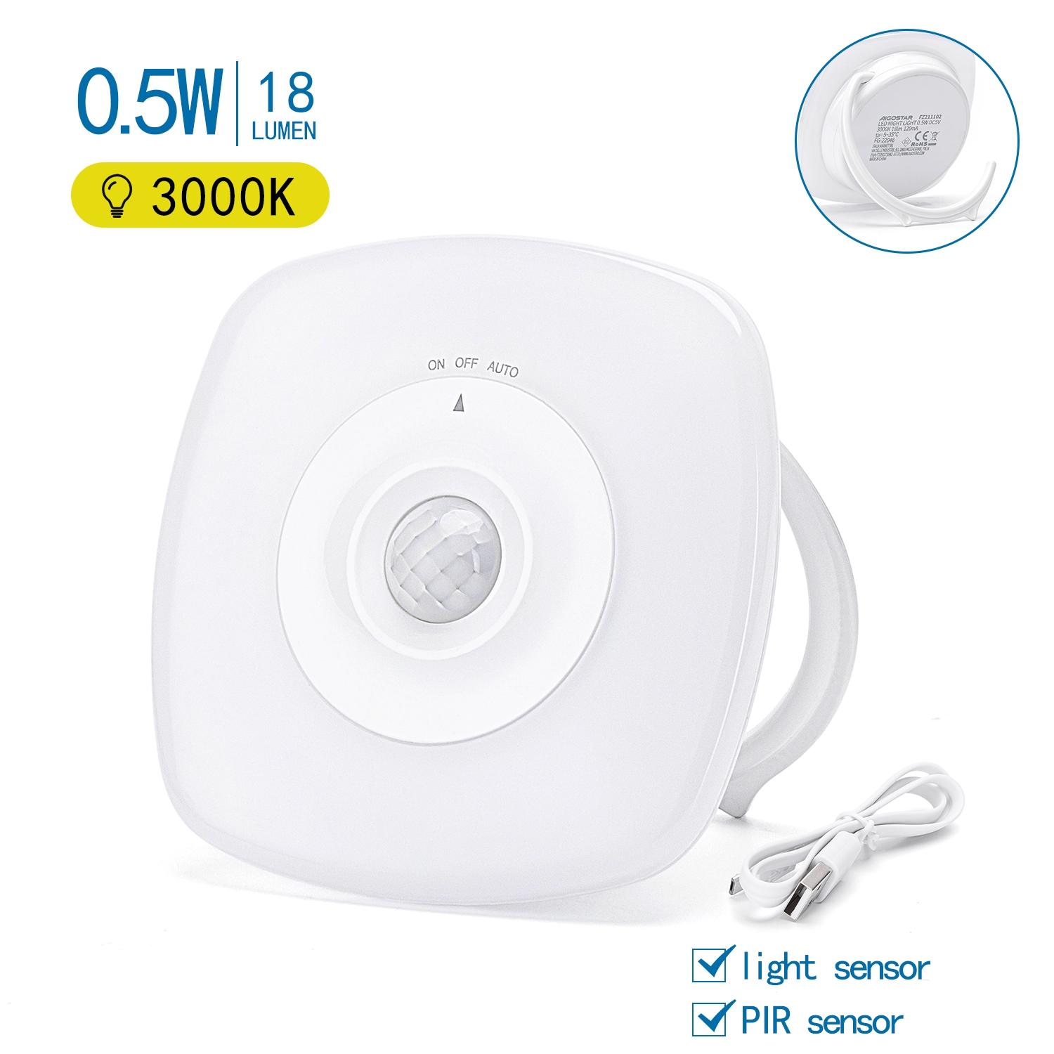 Night Light 0.5W 120mA USB charging