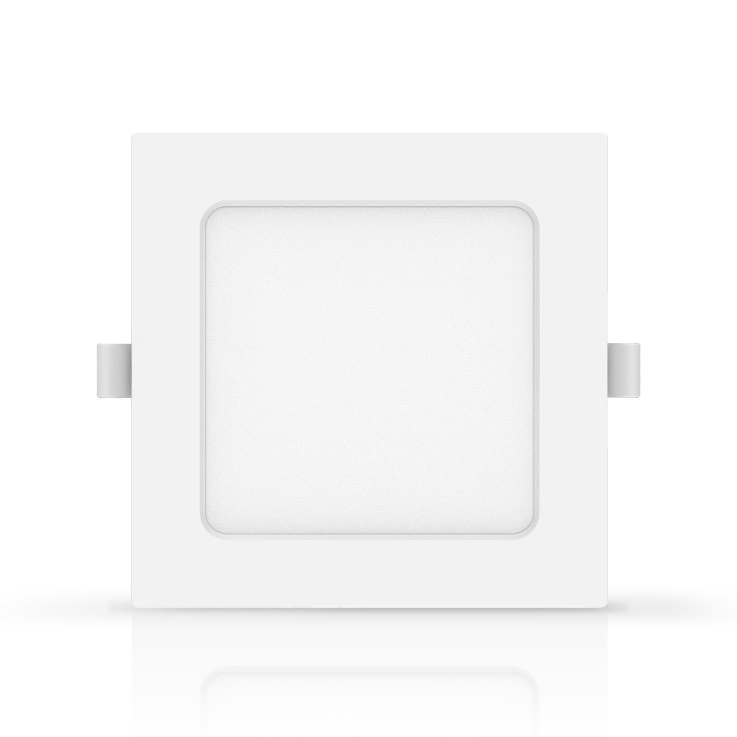 E6 LED  Flush-mounted Square Downlight 6W Yellow Light