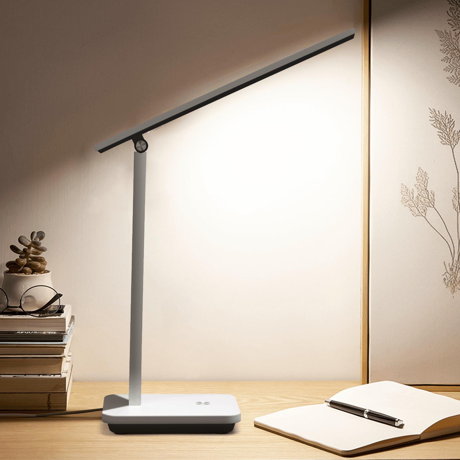 Multi-functional Desk Lamp Dimmable, CCT and Rechargeable