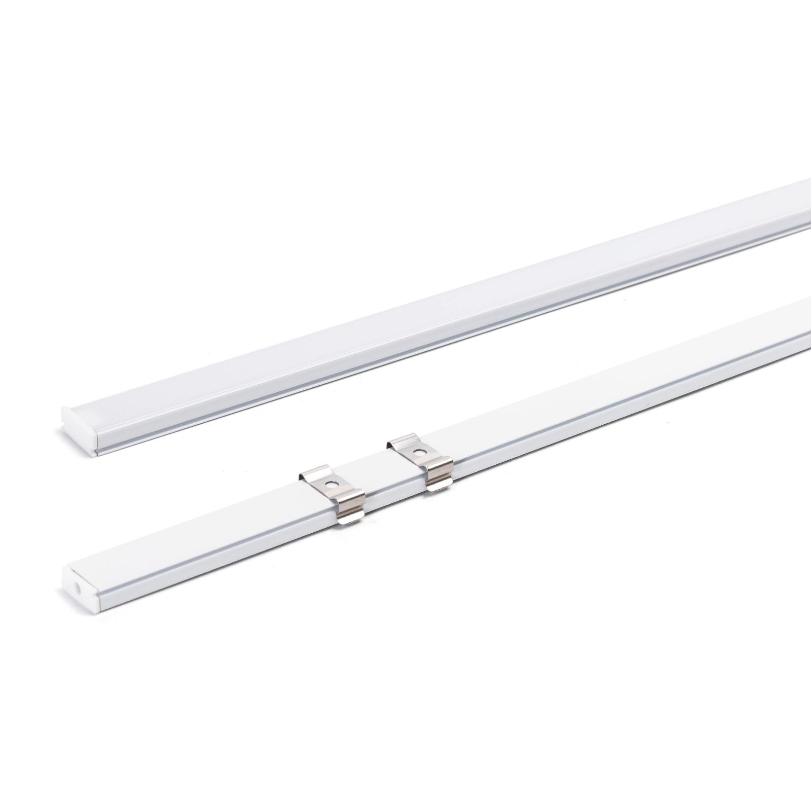 Surface-mounted LED strip channel, 1m, white