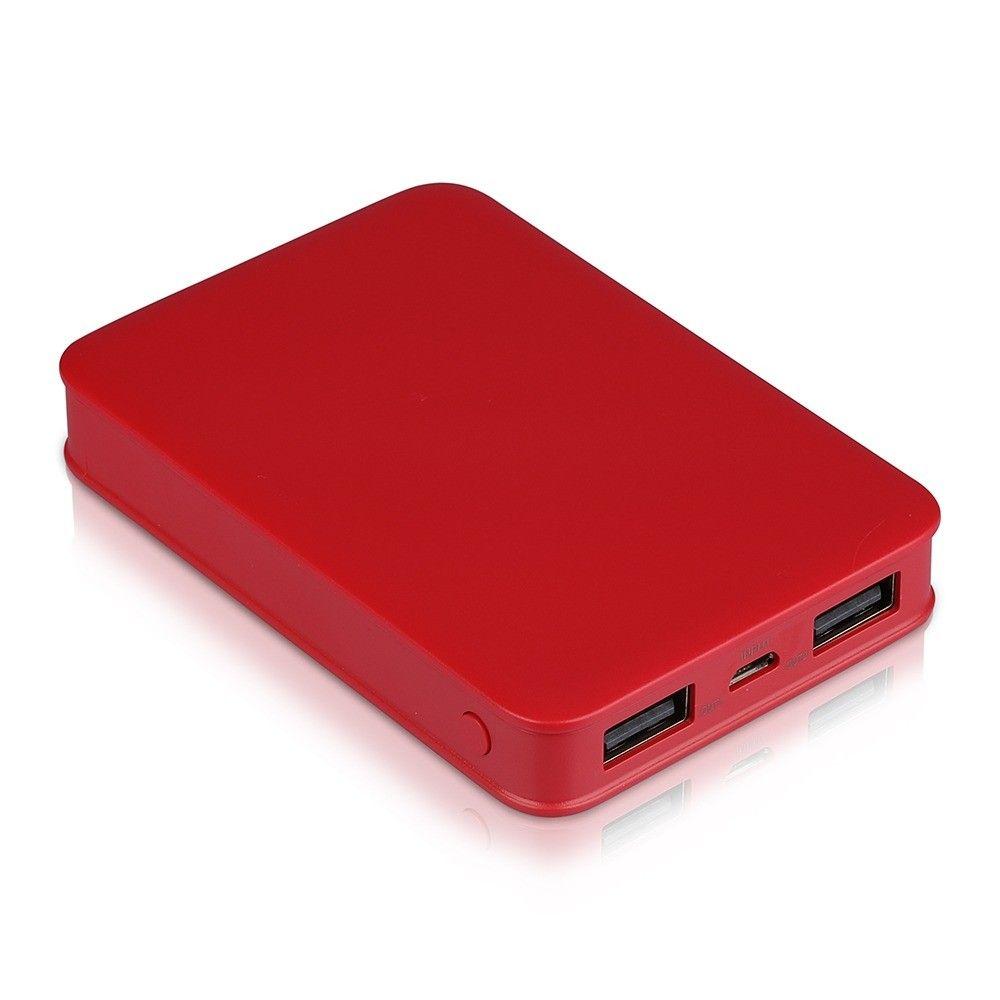 Power Bank, 5000mAh/18.5wh, 5V, Czerwony, VTAC, SKU 8192