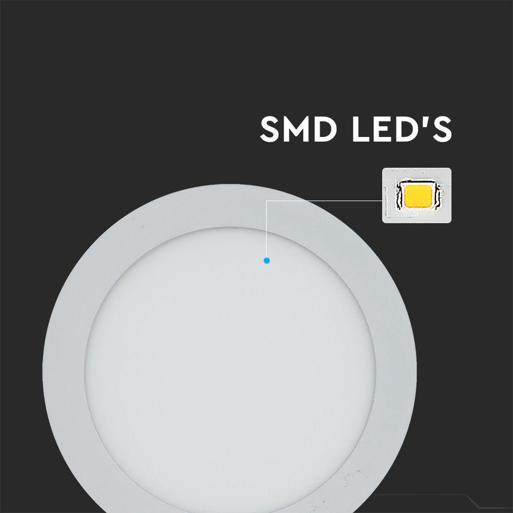 22W Panel LED , Barwa:3000K, Okrągła, VTAC, SKU 6422