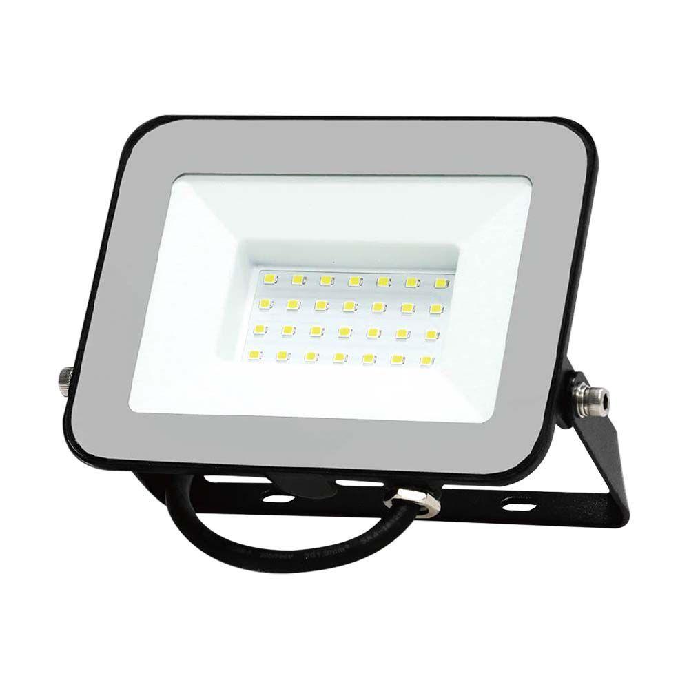 30W Naświetlacz LED SMD, Chip SAMSUNG, Barwa: 4000K , Obudowa: Czarna, Przewód: 1m   , VTAC, SKU 10366