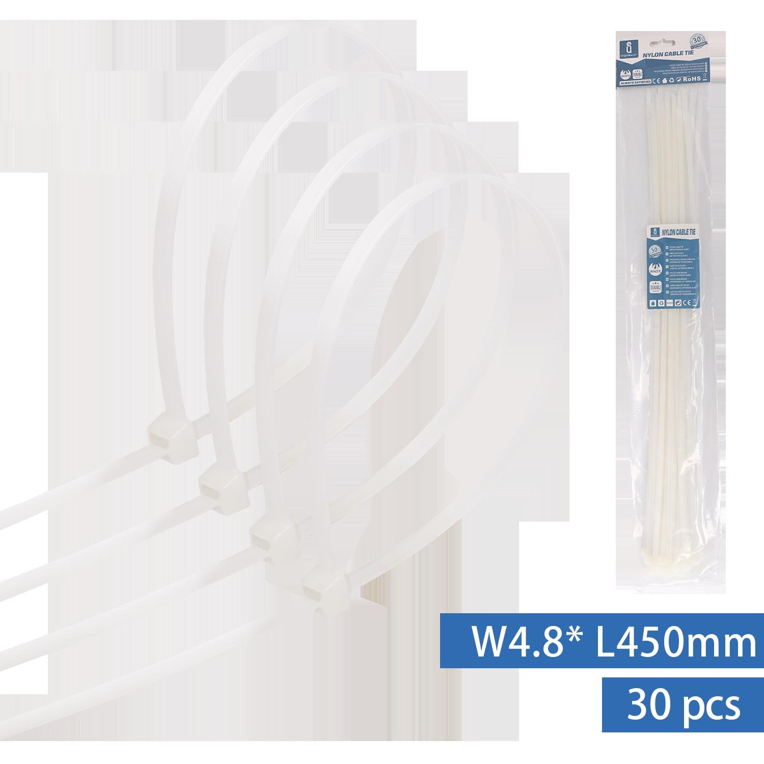 Nylon Cable Ties W4.8*L450mm White