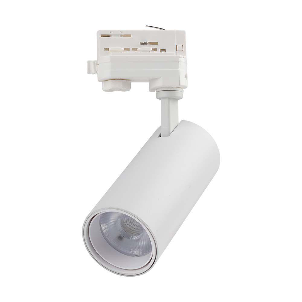 30W COB Lampa LED na szynoprzewód, Barwa: 3w1, Obudowa: Biała , VTAC, SKU 8142