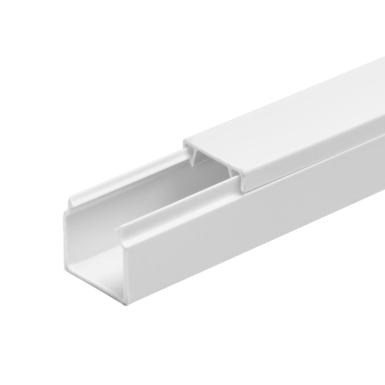 PVC white square trunking with adhesive backing L2000*W40*H40mm