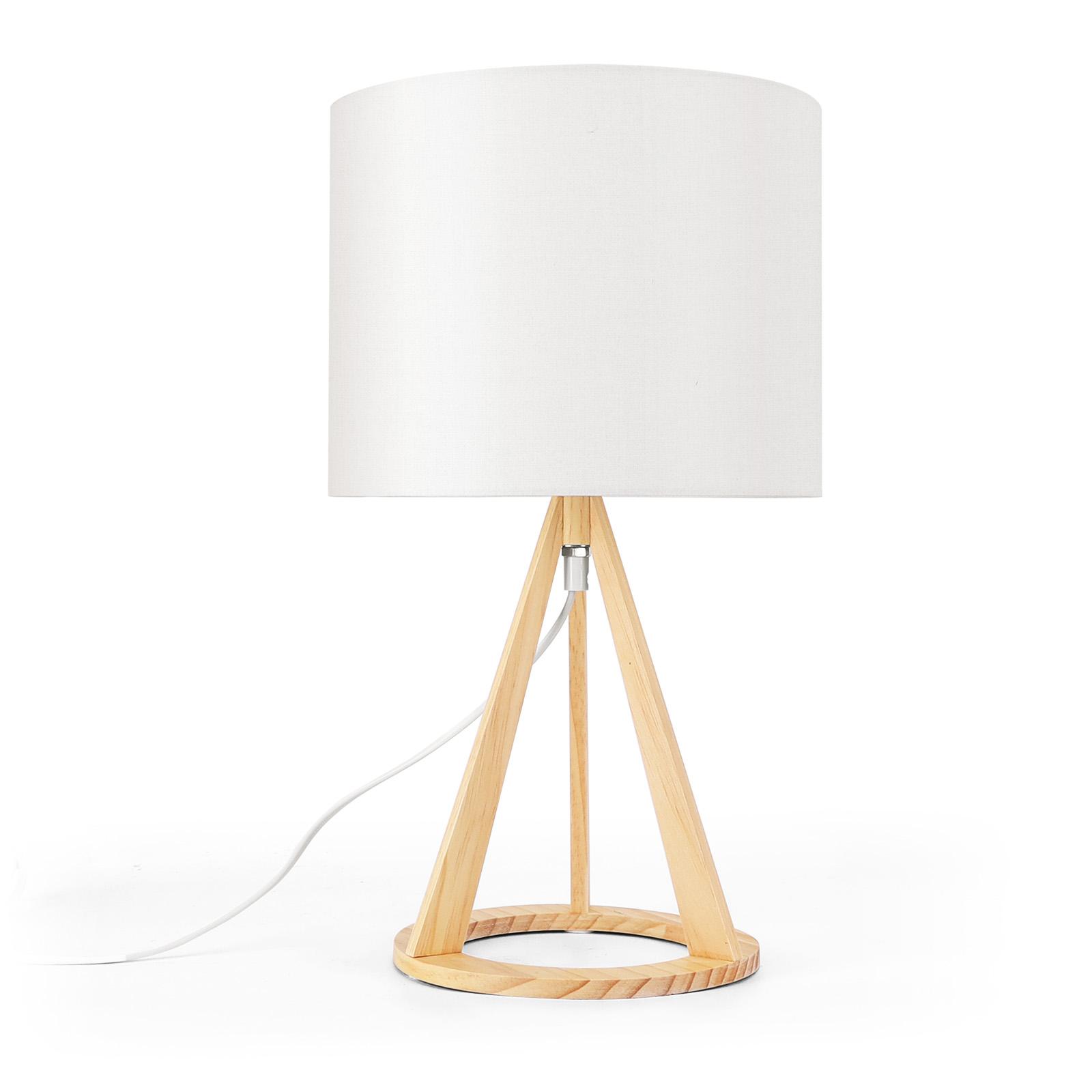 Wooden Table Lamp (Without Light Source) E27