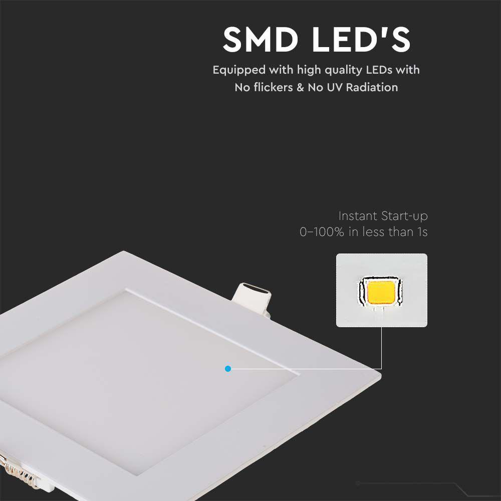 18W Panel LED, Barwa:4000K, Kwadratowa, VTAC, SKU 214870