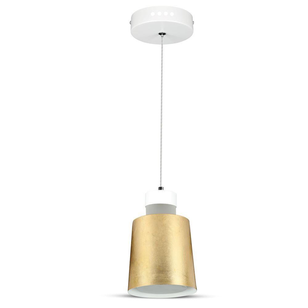 VT-7333 7W LED PENDANT LIGHT(ACRYLIC)-GOLD LAMPSHADE 4000K