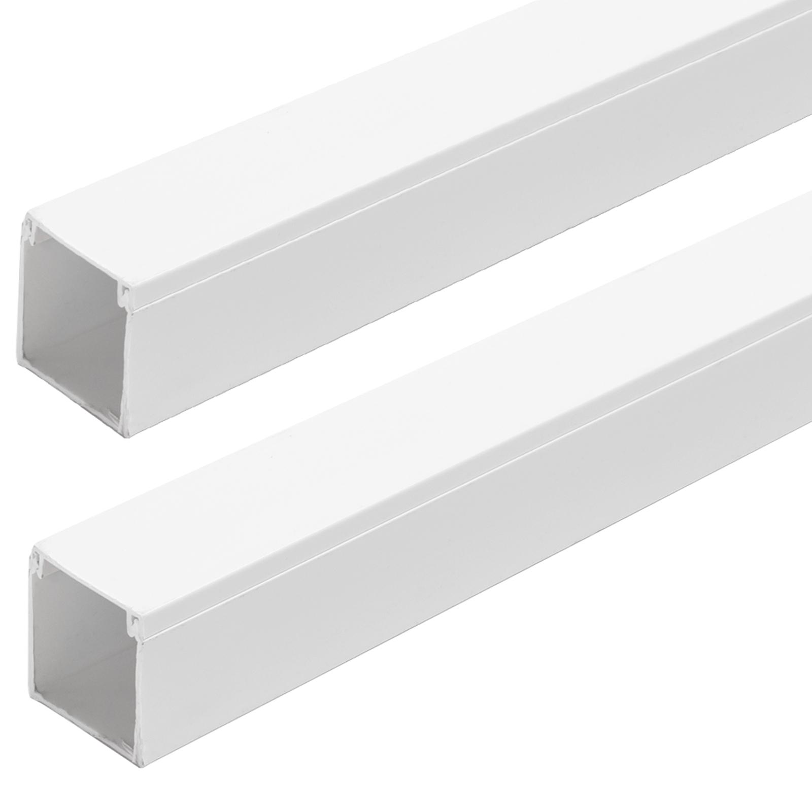 PVC white square trunking with adhesive backing L2000*W40*H40mm