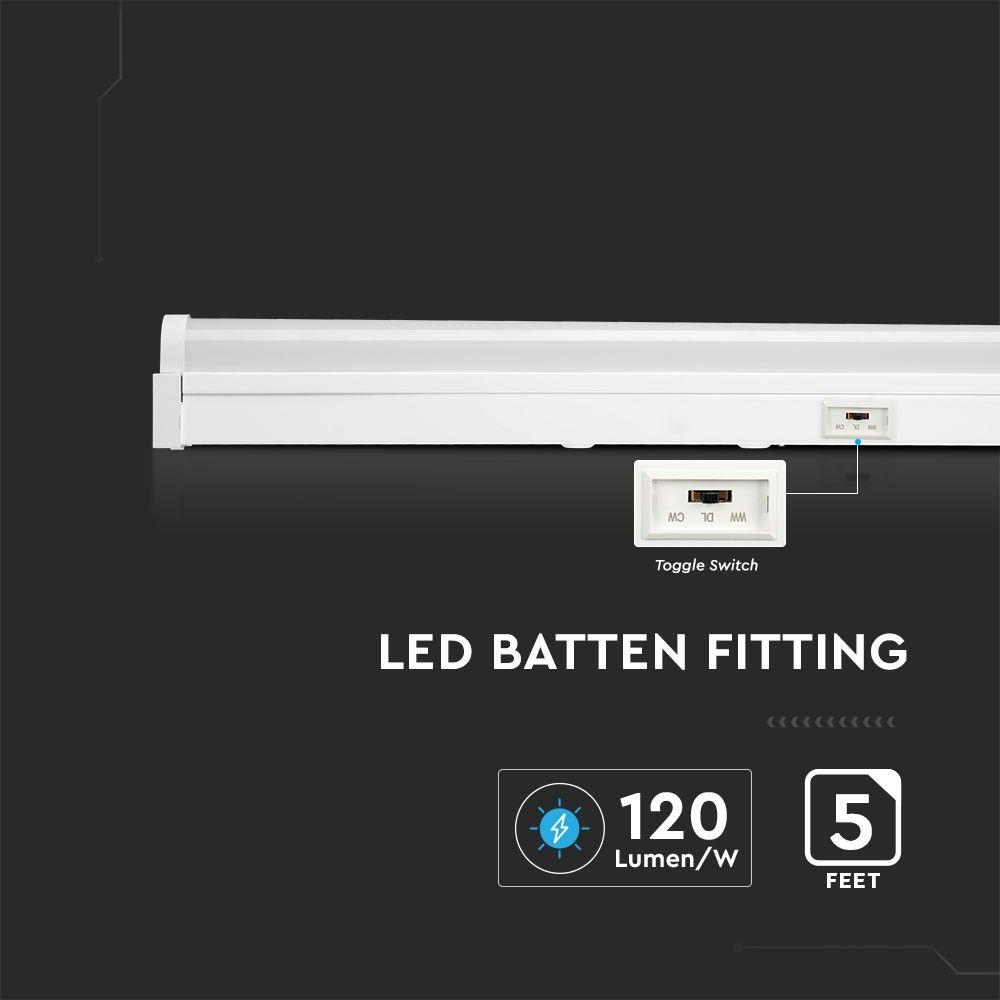 VT-8-55 50W LED BATTEN FITTING-150CM SAMSUNG CHIP CCT:3IN1(6000LM)