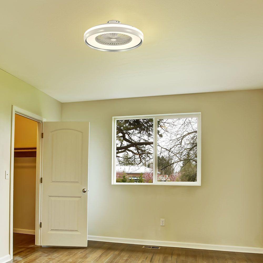 VT-5022 45W FAN WITH CEILING LIGHT & RF CONTROL CCT:3 IN 1-AC MOTOR-GREY RING