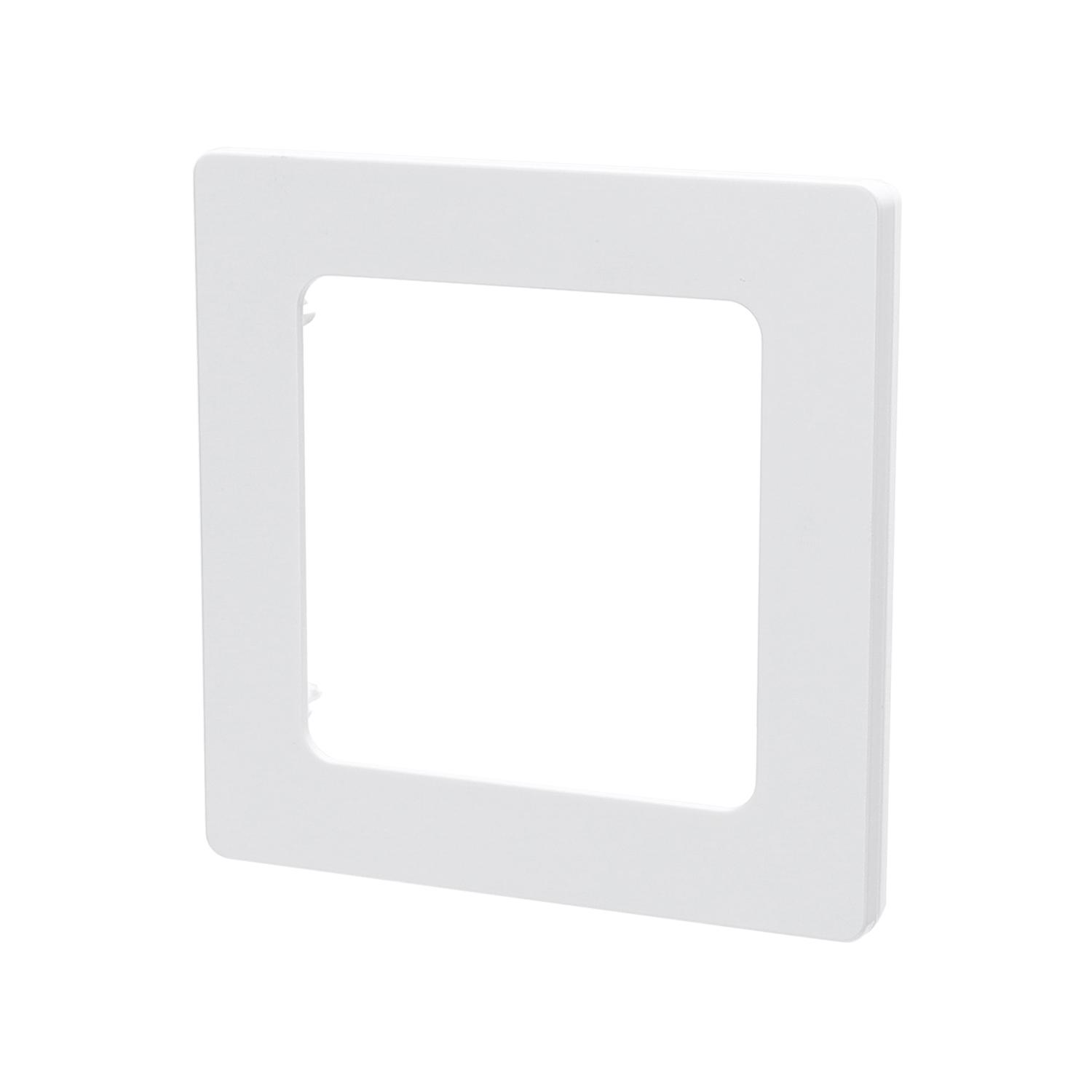 German-French One Gang Plastic Wall Plate White