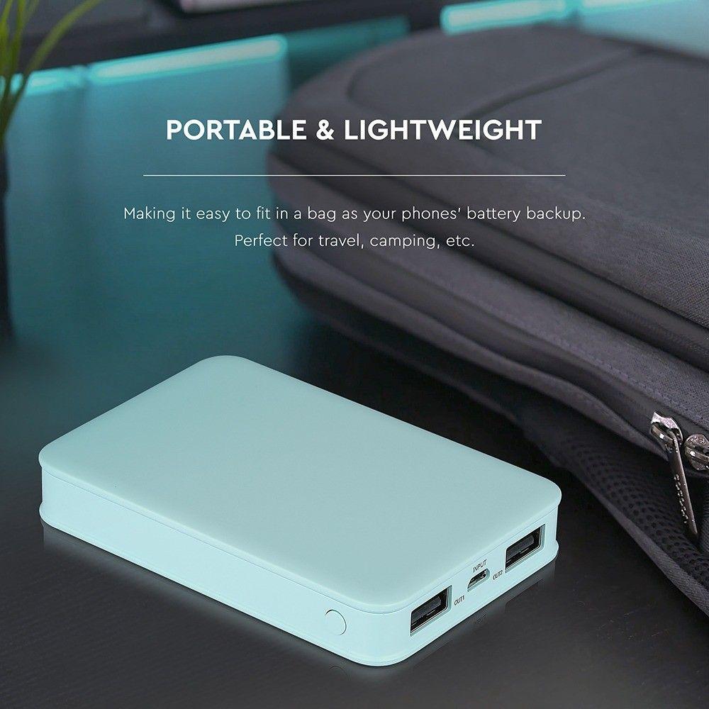 Power Bank, 5000mAh/18.5wh, 5V, Niebieski, VTAC, SKU 8195