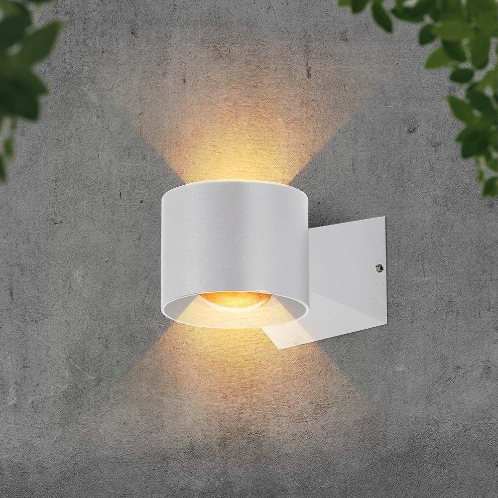 5W Lampa Ścienna LED, Barwa: 3000K, Obudowa: Biała      , VTAC, SKU 10443