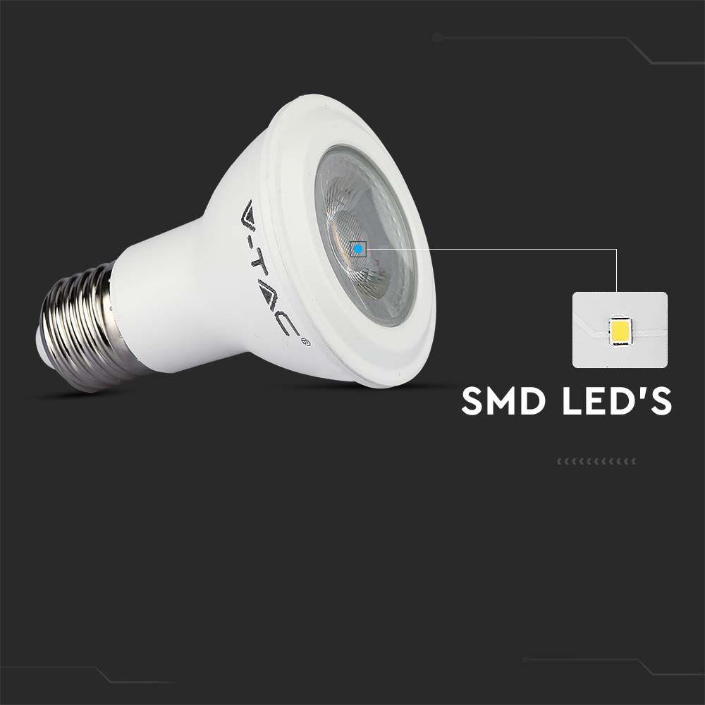 5.8W PAR 20 Żarówka LED, Chip SAMSUNG, Barwa:3000K, Trzonek:E27 , VTAC, SKU 21147