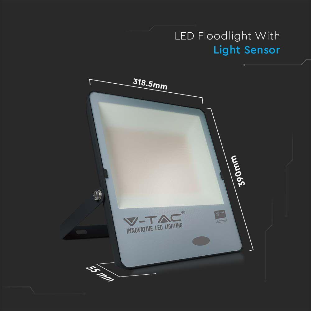 VT-167 150W PHOTOCELL SENSOR FLOODLIGHT SAMSUNG CHIP 6500K