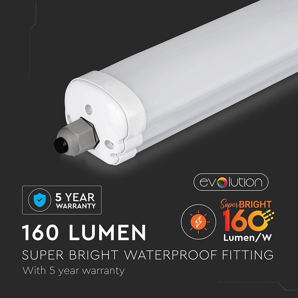 VT-1532 32W LED WATERPROOF FITTING (X-SERIES)-150CM 6400K(160LM/W)