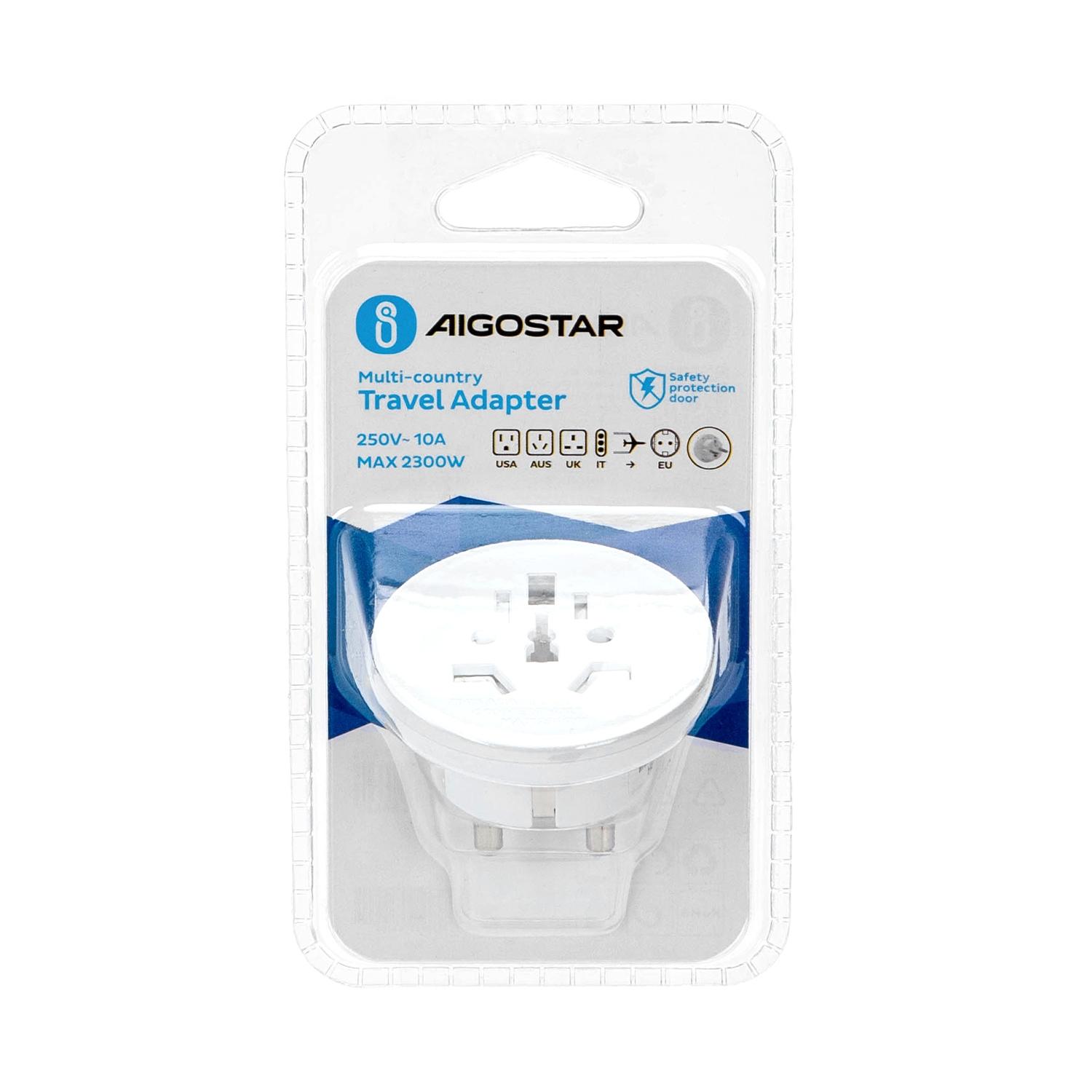 One-to-multi Travel Adaptor (German plug) 10A White