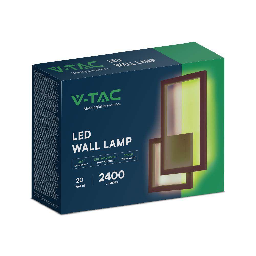 VT-11120 20W LED WALL LAMP 4000K CORTEN BODY IP20