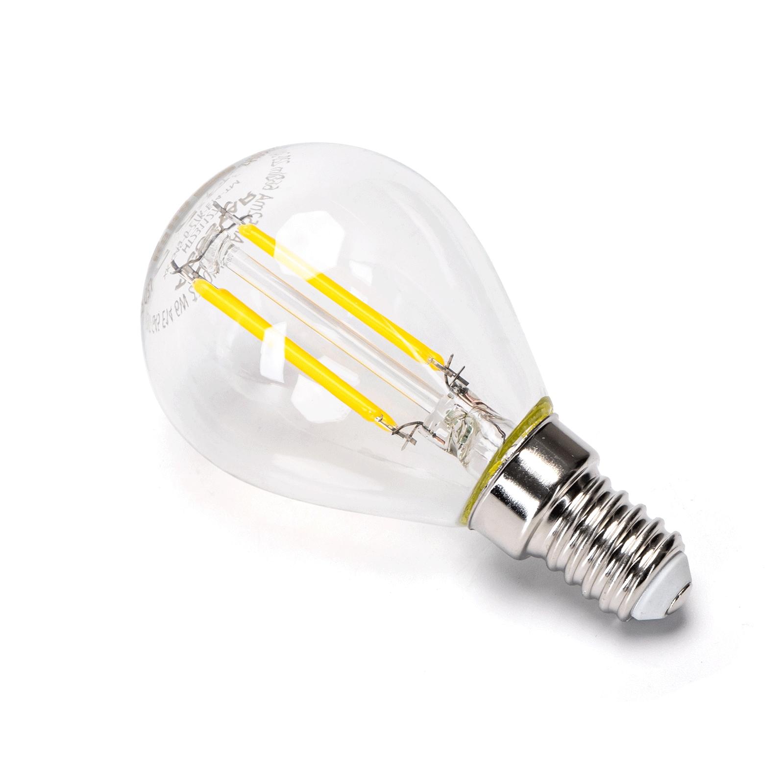 Żarówka LED Filament (Przezroczysta) G45 E14 6W