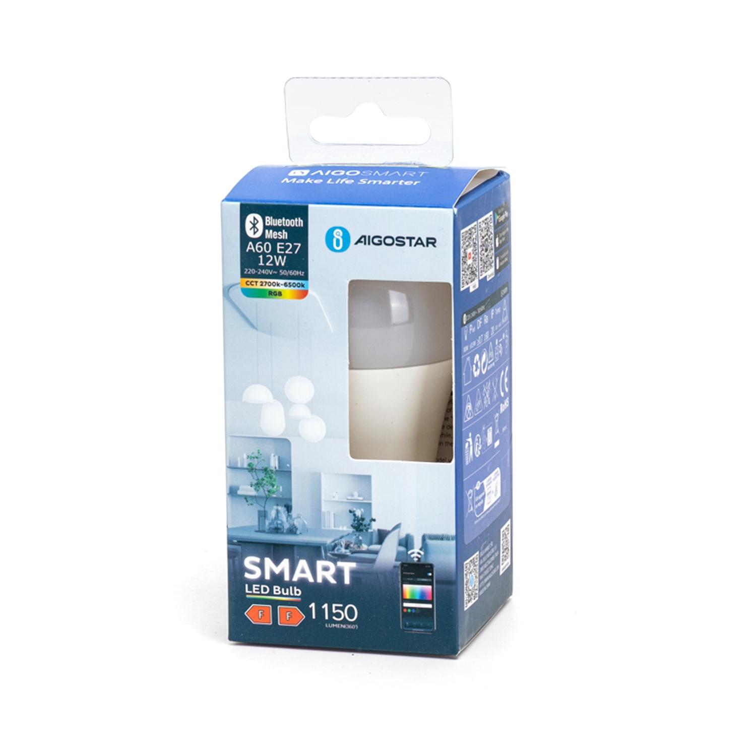 BLUETOOTH MESH SAMRT LED BULB A60 E27 12W RGB+CCT/WINDOW BOX