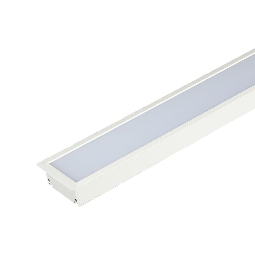 VT-7-42 40W LED LINEAR RECESSED LIGHT SAMSUNG CHIP 4000K 5YRS WTY-WHITE BODY