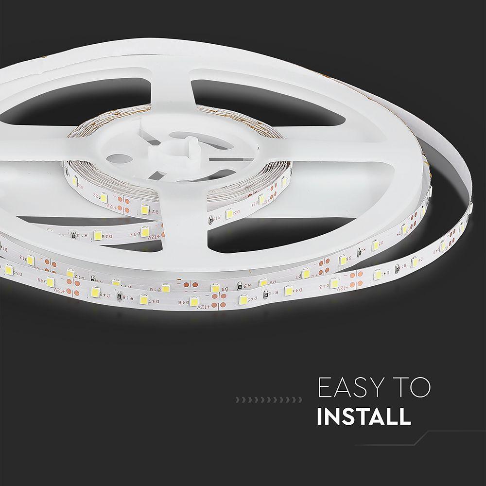 3.6W Taśma LED, Barwa: Żółty, IP20, Rolka:5m, VTAC, SKU 212009