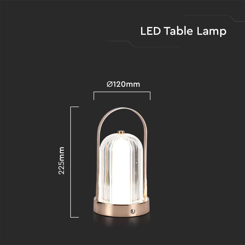 VT-1057 LED TABLE LAMP-1800mAH BATTERY D:120x190 3IN1 ANTIQUE BRONZE BODY