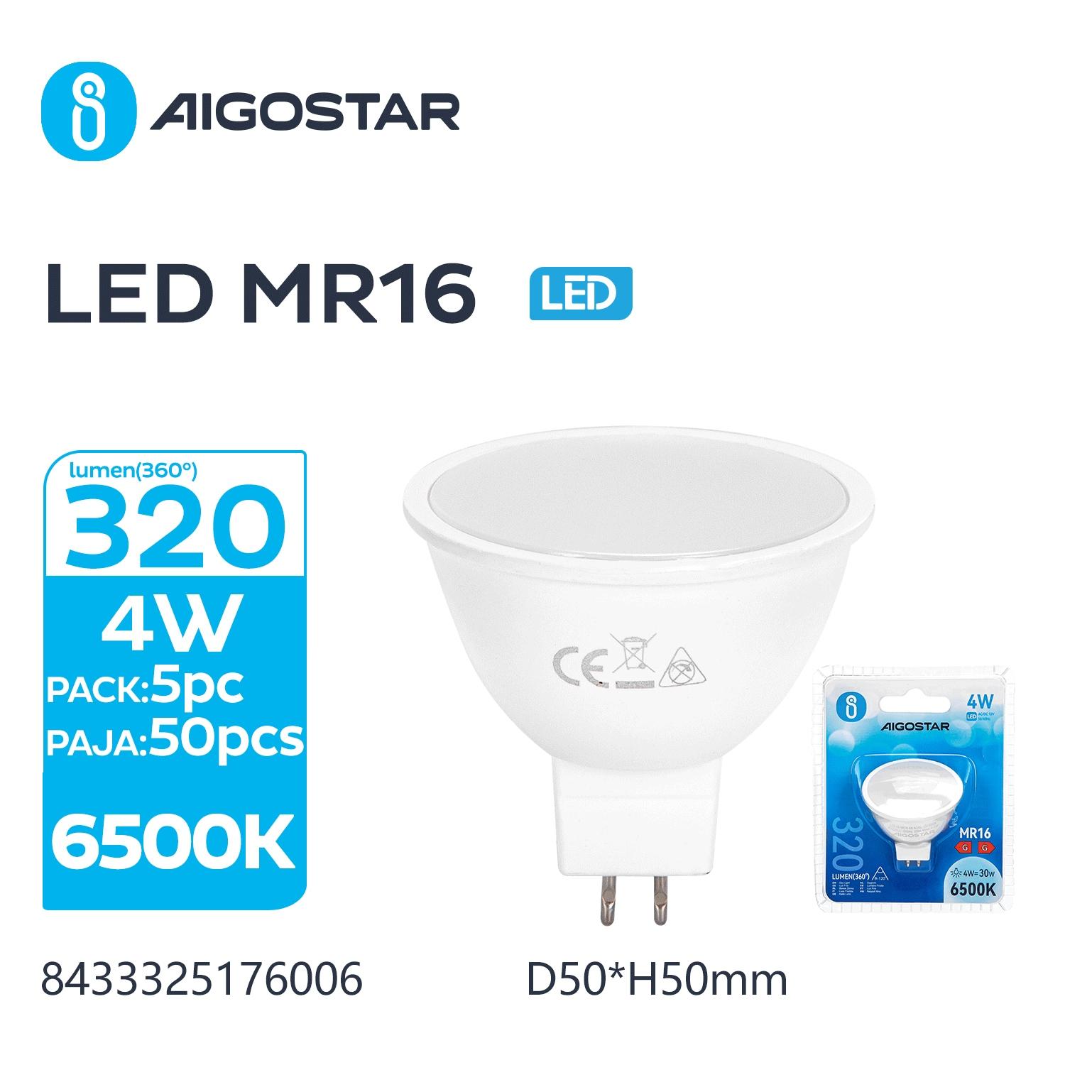 LED MR16 4W(4W,6500K,320lm)