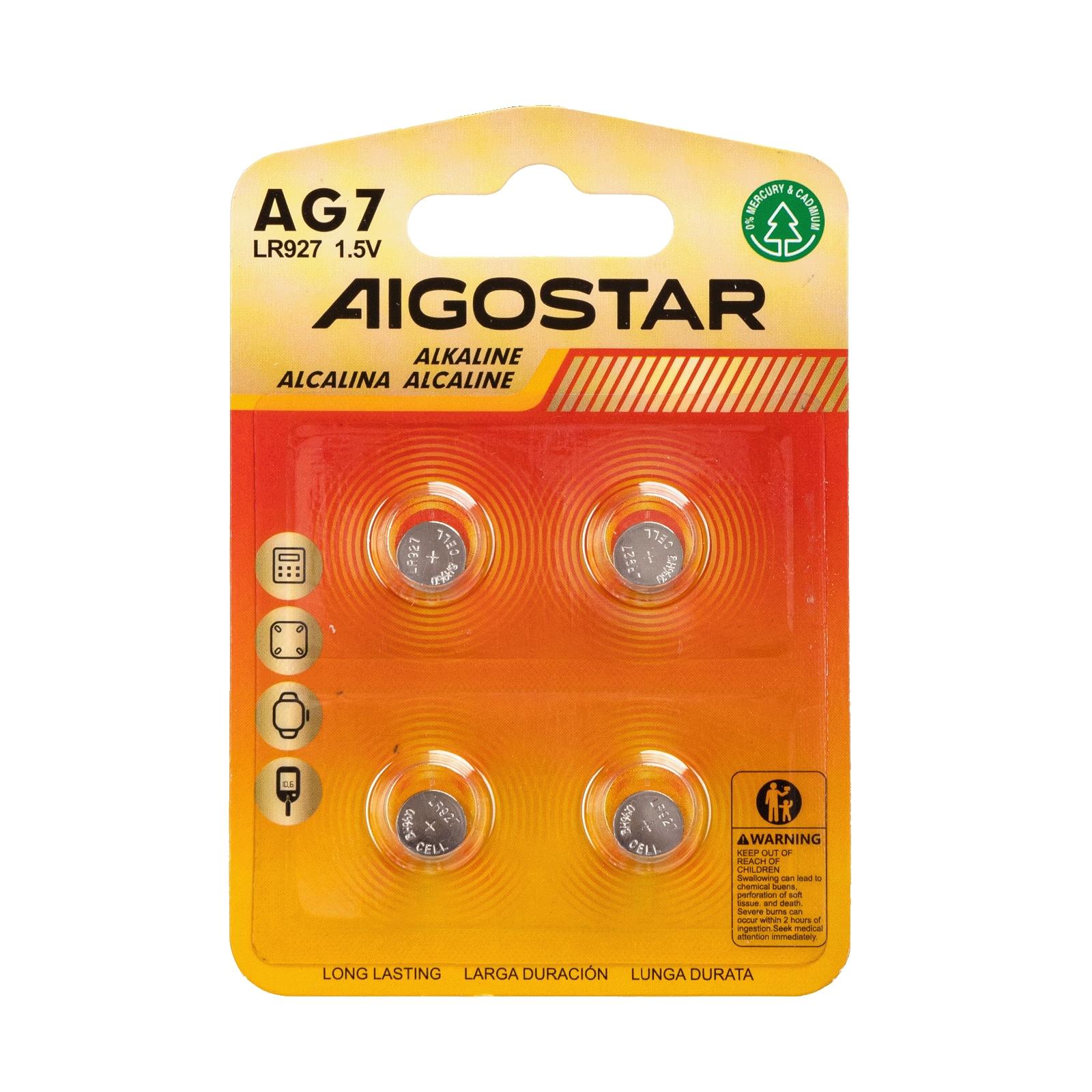 Coin cell batteries AG7/LR927 1.5V 4PCS