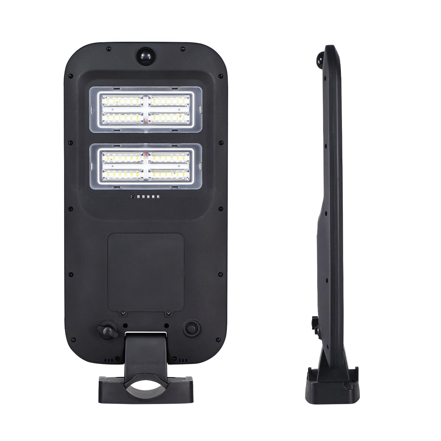 LED Solar Street Light Black Remote Controllable