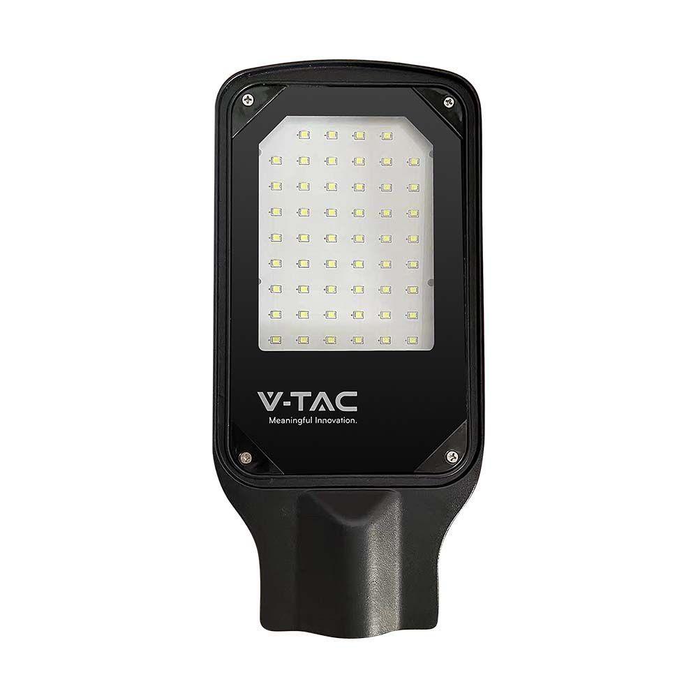 30W Lampa Uliczna LED, Barwa: 6500K, Obudowa: Czarna, VTAC, SKU 10207