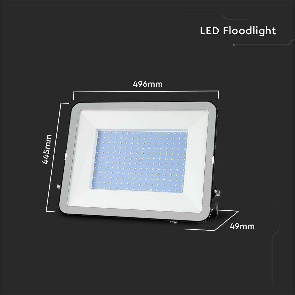 300W Naświetlacz LED SMD, Chip SAMSUNG, Barwa:4000K, Obudowa: Czarna, VTAC, SKU 10031