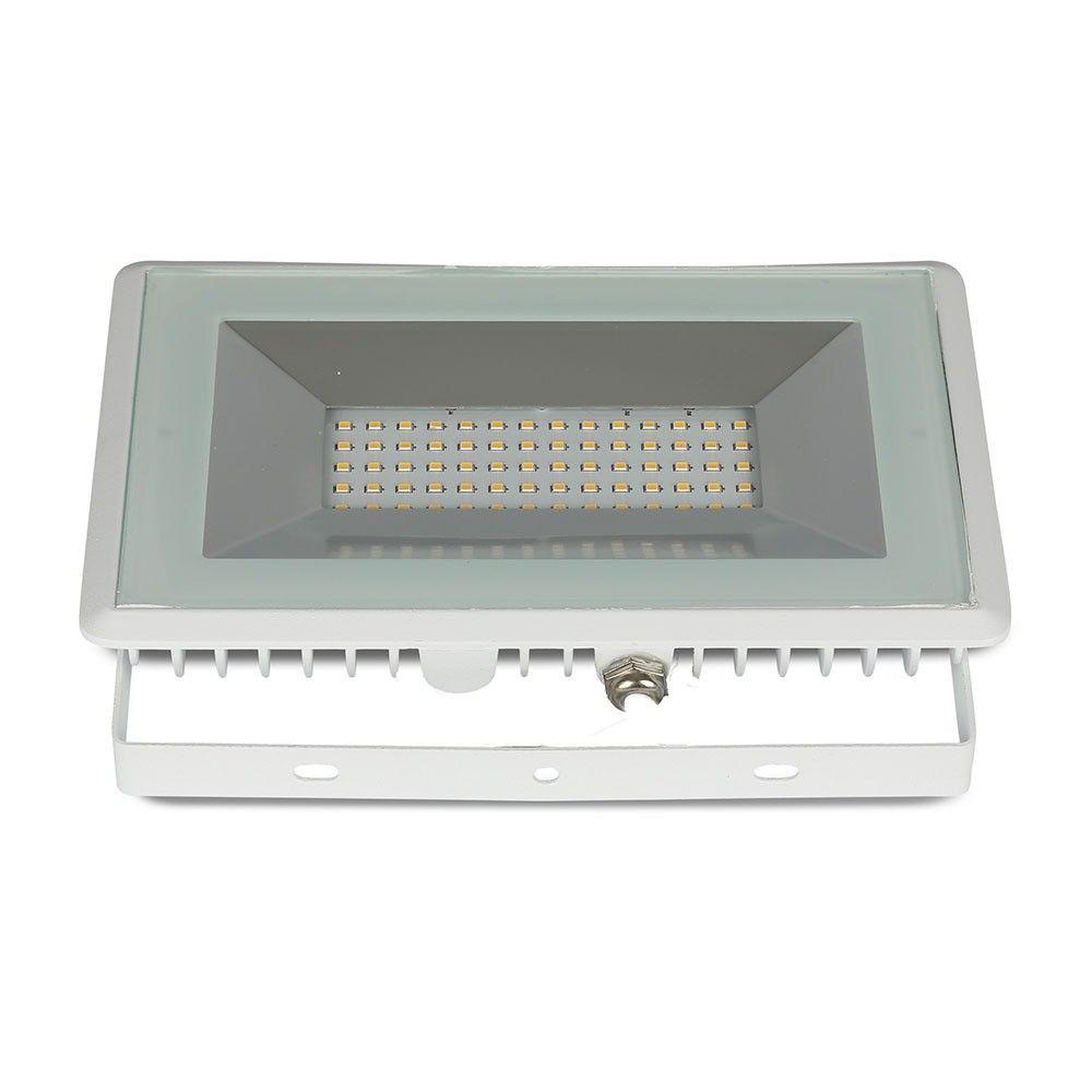 50W Naświetlacz LED SMD, Barwa:3000K, Obudowa: Biała, VTAC, SKU 5961