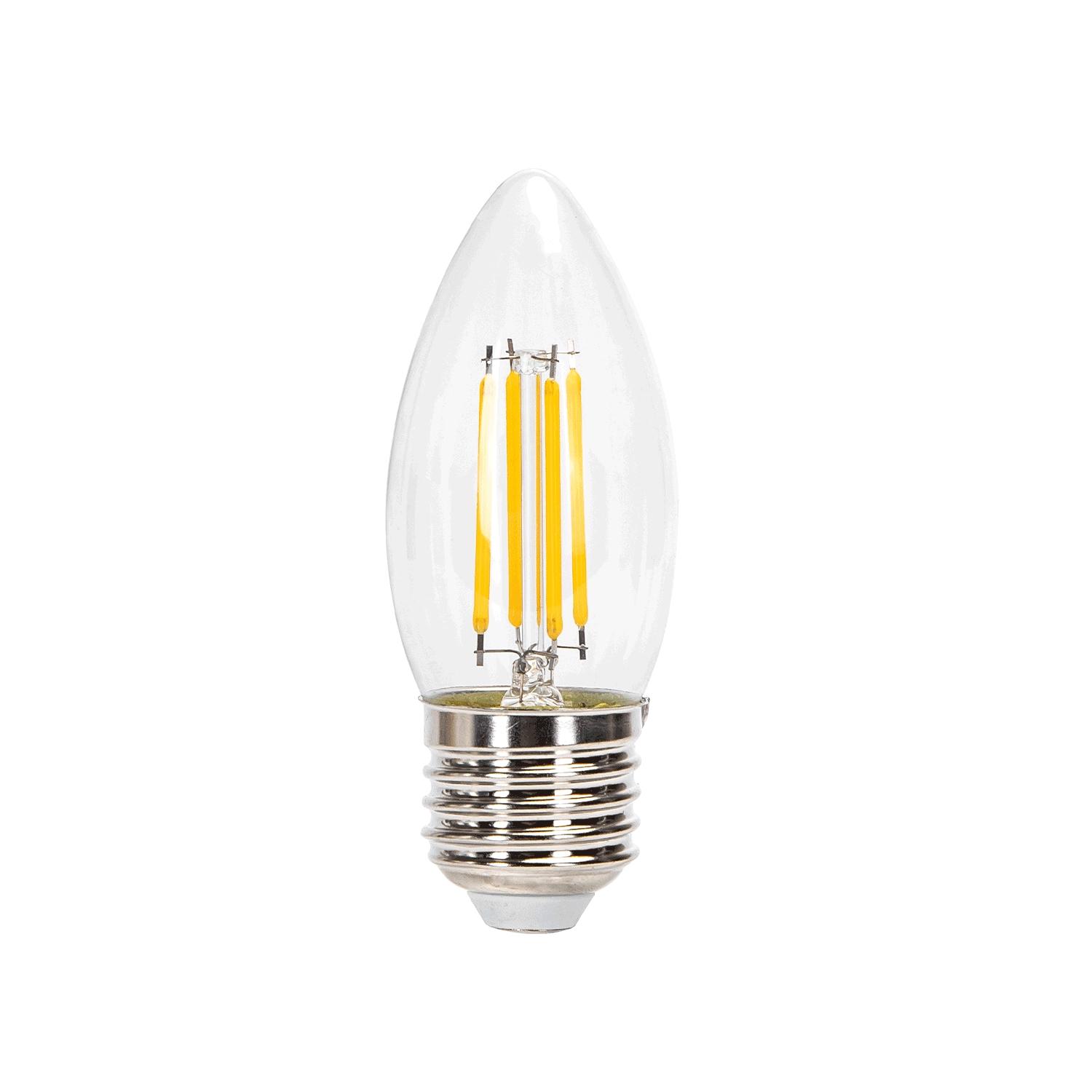 Żarówka LED Filament (Przezroczysta) C35 E27 6W