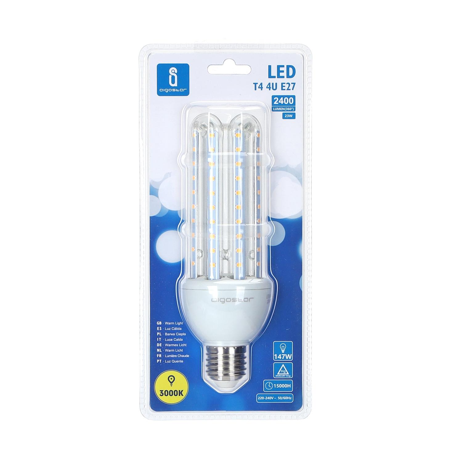 LED E27 23W U-tube