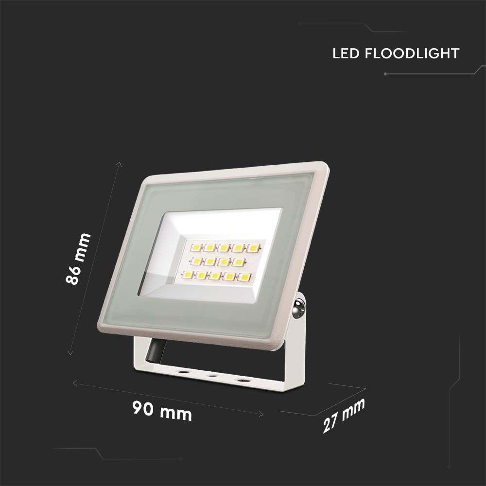 VT-4914 10W SMD FLOODLIGHT F-CLASS 4000K WHITE BODY