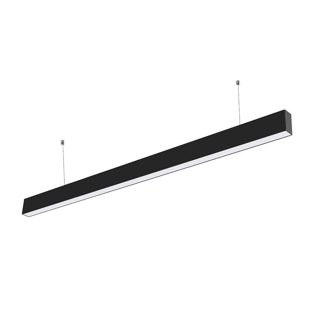 VT-7-40 40W LED LINEAR HANGING SUSPENSION LIGHT SAMSUNG CHIP 3000K BLACK BODY