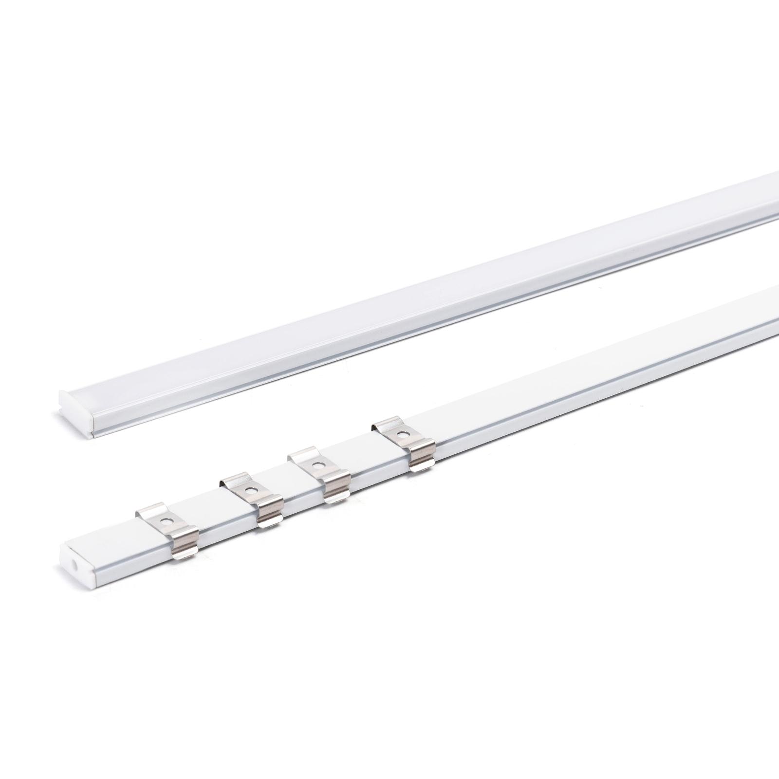 Surface-mounted LED strip channel, 2m, white