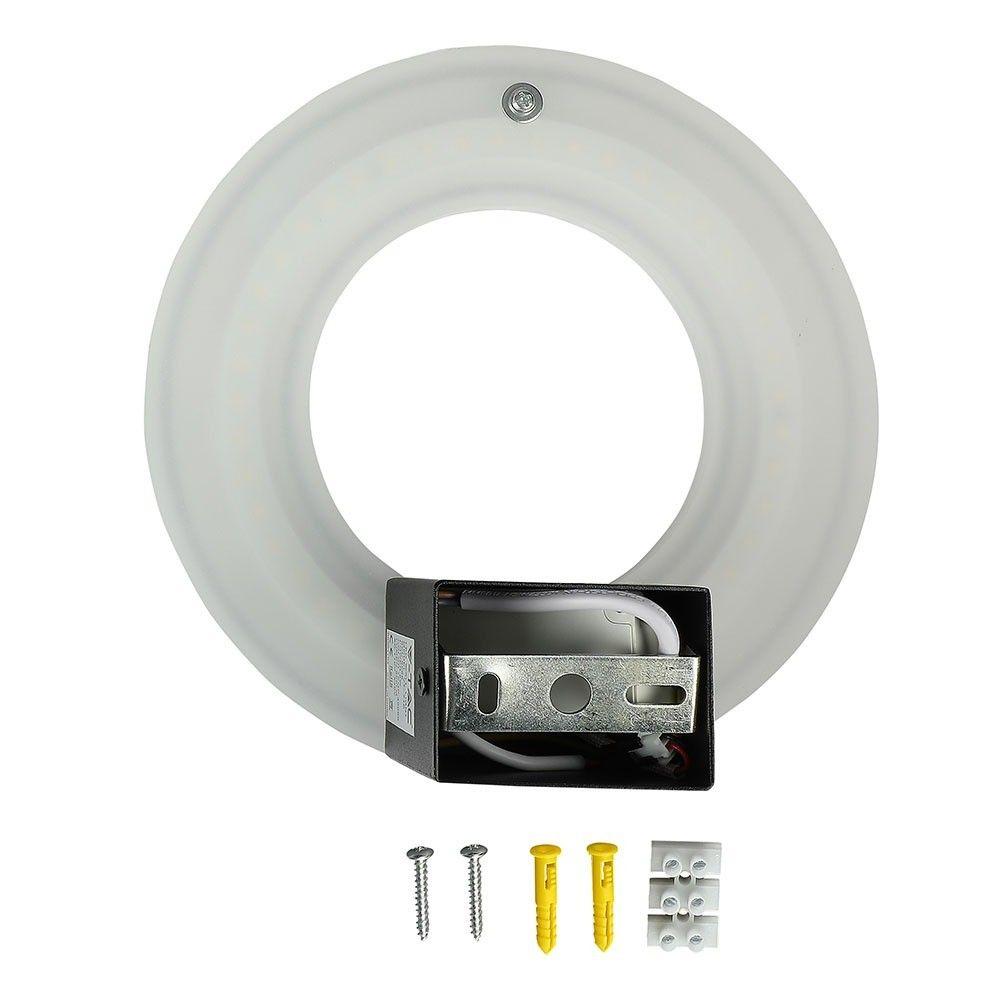 9W Lampa ścienna LED, Barwa:3000K, IP20, Obudowa: Czarna, VTAC, SKU 8227