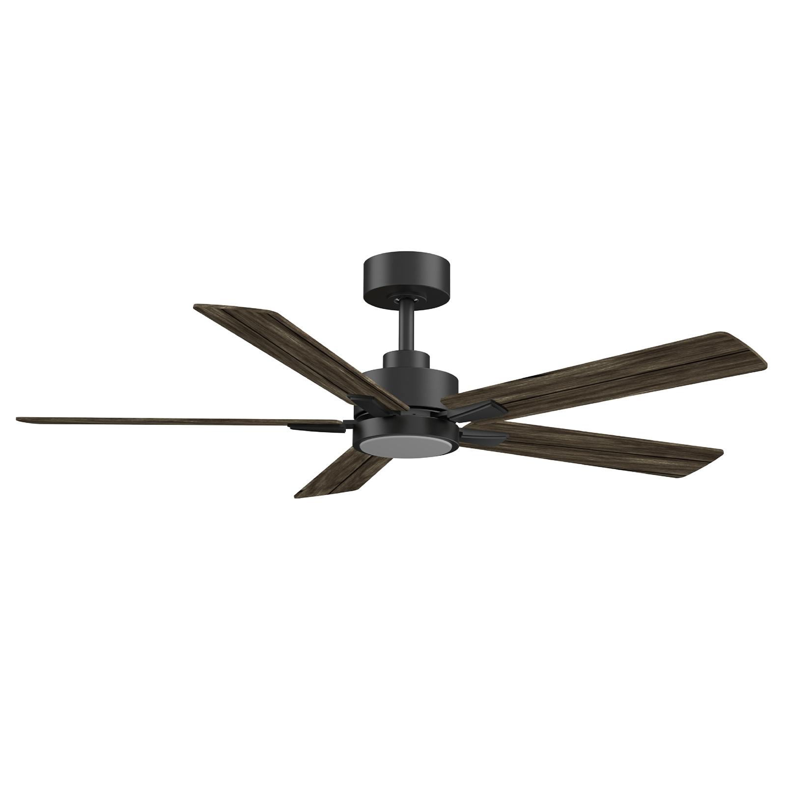 LED CEILING  FAN 52-inch  5-LEAF 6 LEVELS BLACK