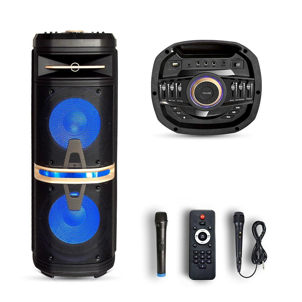 VT-6210-2 120W RECHARGEABLE TROLLEY SPEAKER-WITH MICROPHONES-RF CONTROL