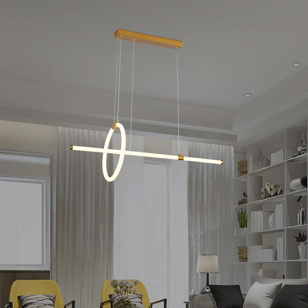 VT-7818 LED HANGING DECORATIVE LAMP L860xW300 3000K PAINT GOLD BODY