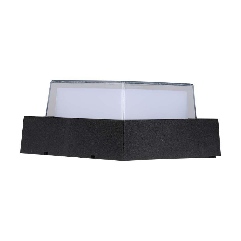 VT-831 7W LED WALL LIGHT 3000K BLACK SQUARE