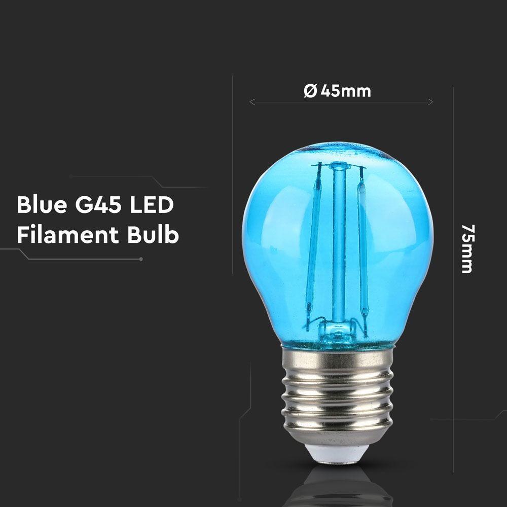 VT-2132 2W G45 LED BLUE COLOR FILAMENT BULB E27